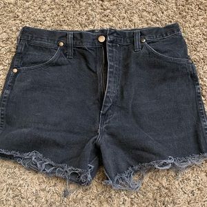 Wrangler denim shorts black